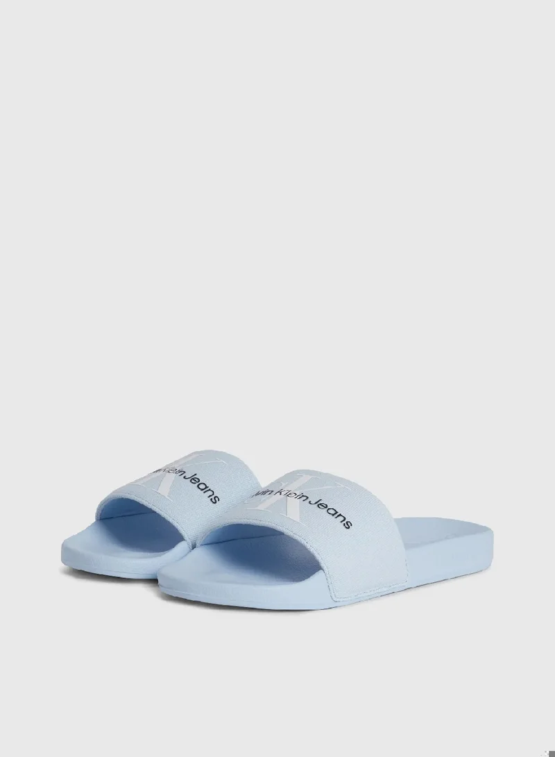 Calvin Klein Jeans Canvas Sliders