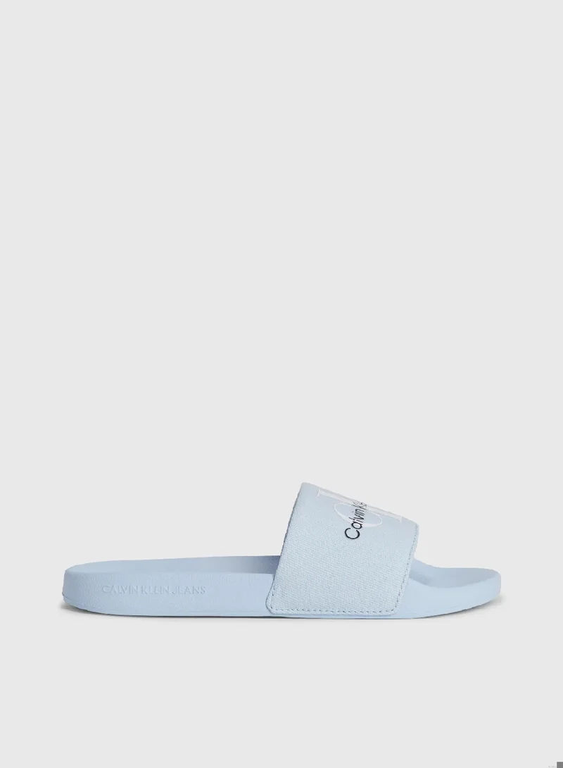Calvin Klein Jeans Canvas Sliders