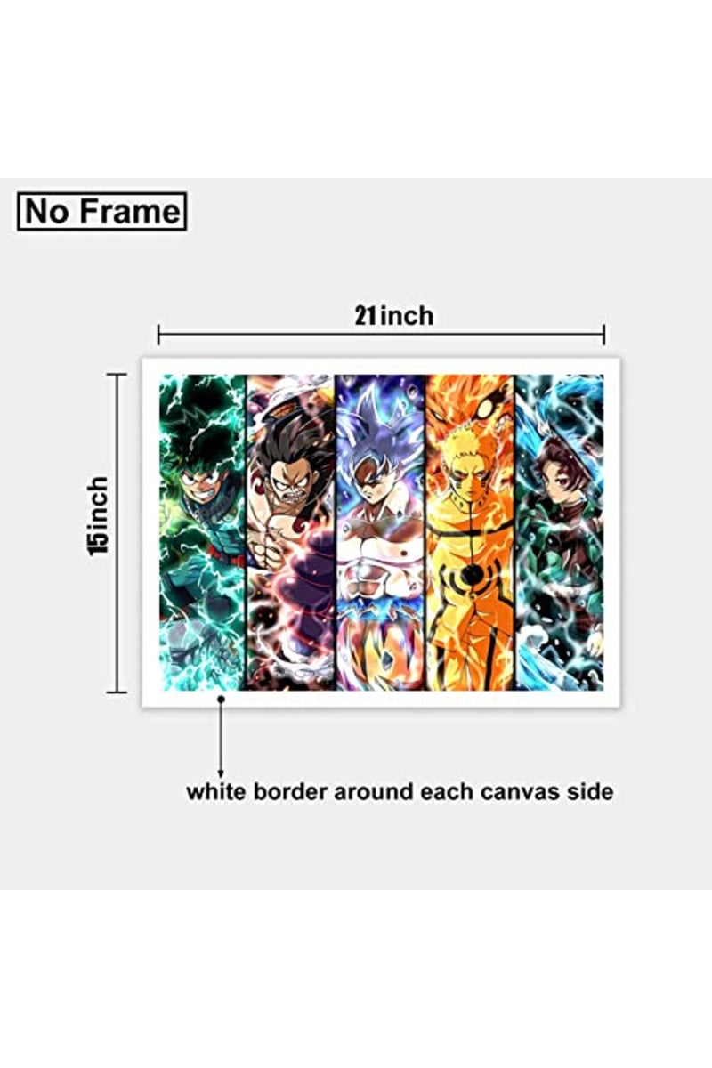 KAIWALK Japanese Anime Poster Luffy Print on Canvas Painting Wall Art for Living Room Decor Boy Gift (Unframed, 16x24inch) - Image 4