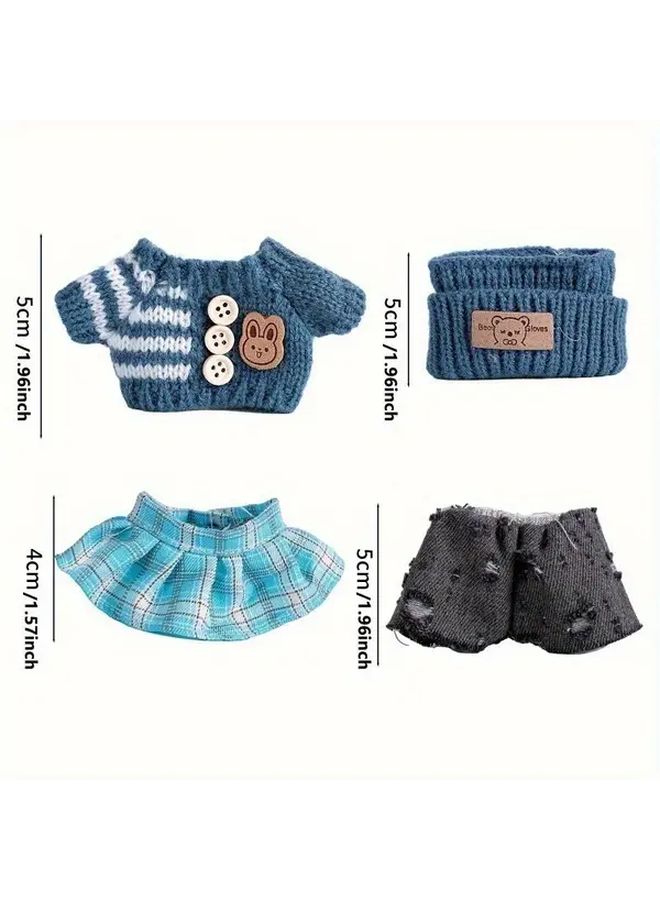 Labubu Doll Clothes 3 Piece Stripe Outfit Set For 6.7 Inch Dolls - Image 3