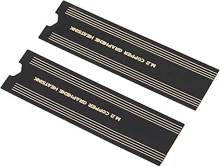 Bewinner M.2 SSD Graphene Heatsink, Graphene Coating Full Cover Copper Heatsink, Precise Thermal Conductivity Rapid - Image 1