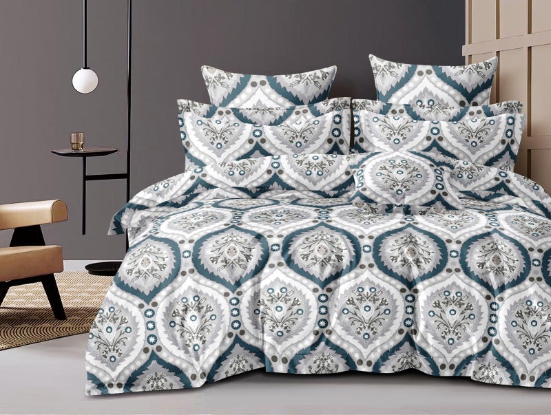 RRC Super Soft Microfiber Cotton Double Duvet Cover/Comforter Cover/Rajai Cover/Blanket Cover/Quilt Cover King Size 90X 100(Inches) with Zipper with Four Corner Ties - Image 2