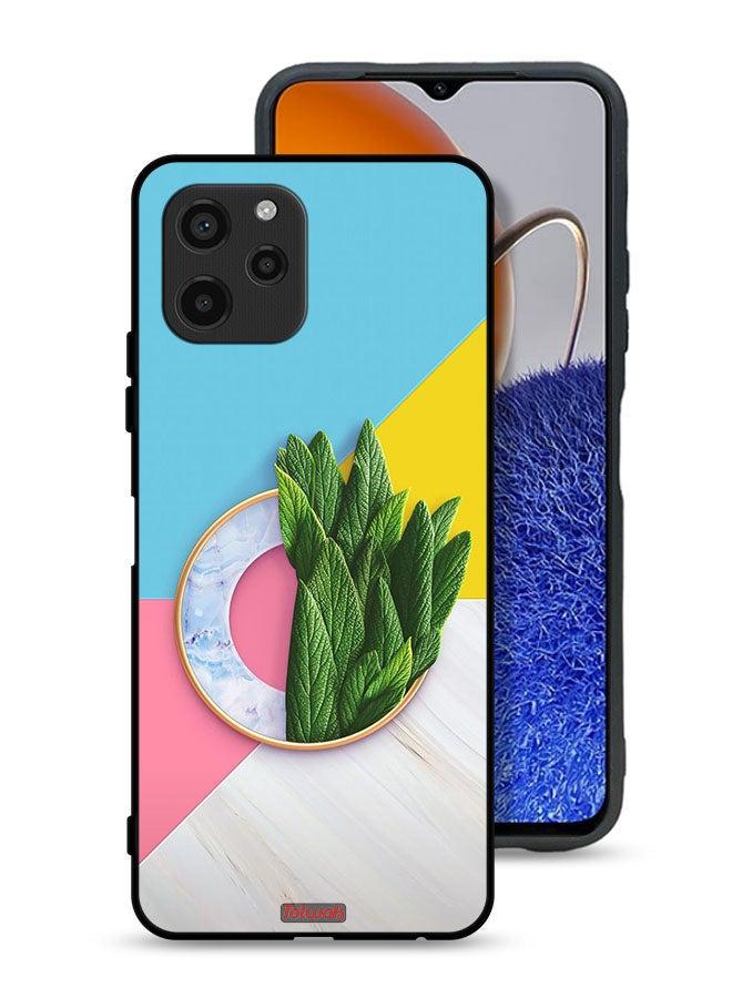 Tolwak Huawei nova Y61 Protective Case Cover Leaves Abstract Pattern - Image 1
