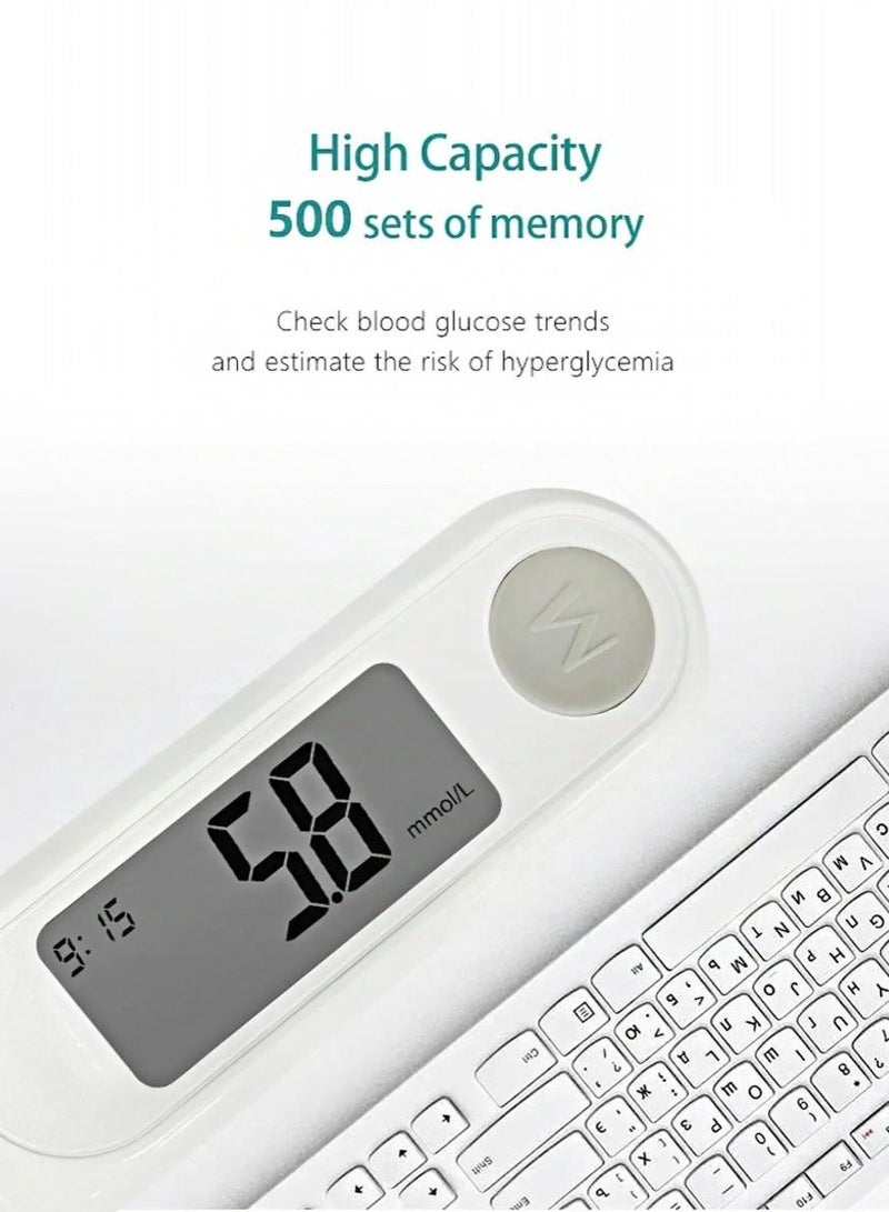 Bioland Blood Glucose Monitoring System Kit, Includes 1 Glucose Monitor, 1 Lancing Device, 50 Test Strips and 50 Blood Lancets, Accurate Diabetic Blood Sugar Testing Kit for Home Use - Image 4