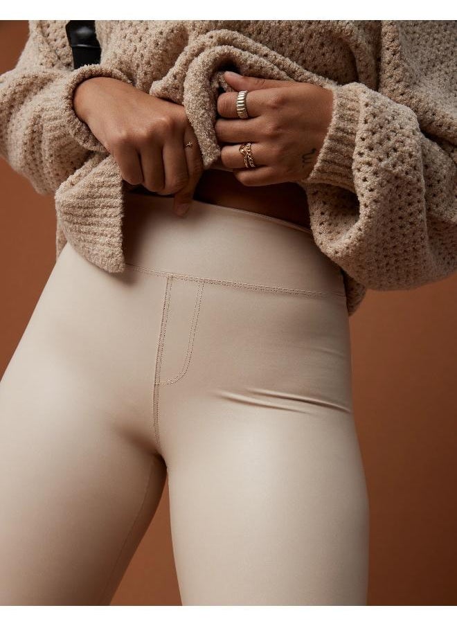 Aerie Luxe Faux Pu High Waist Pants  - Image 1