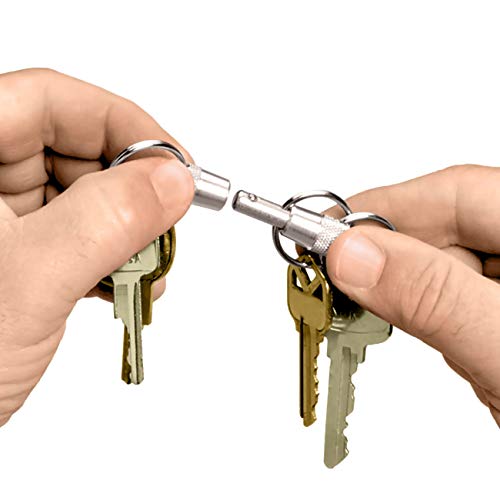 Lucky Line 3-Way Pull Apart Keychain, 1 Pack, Silver (71501) - Image 3