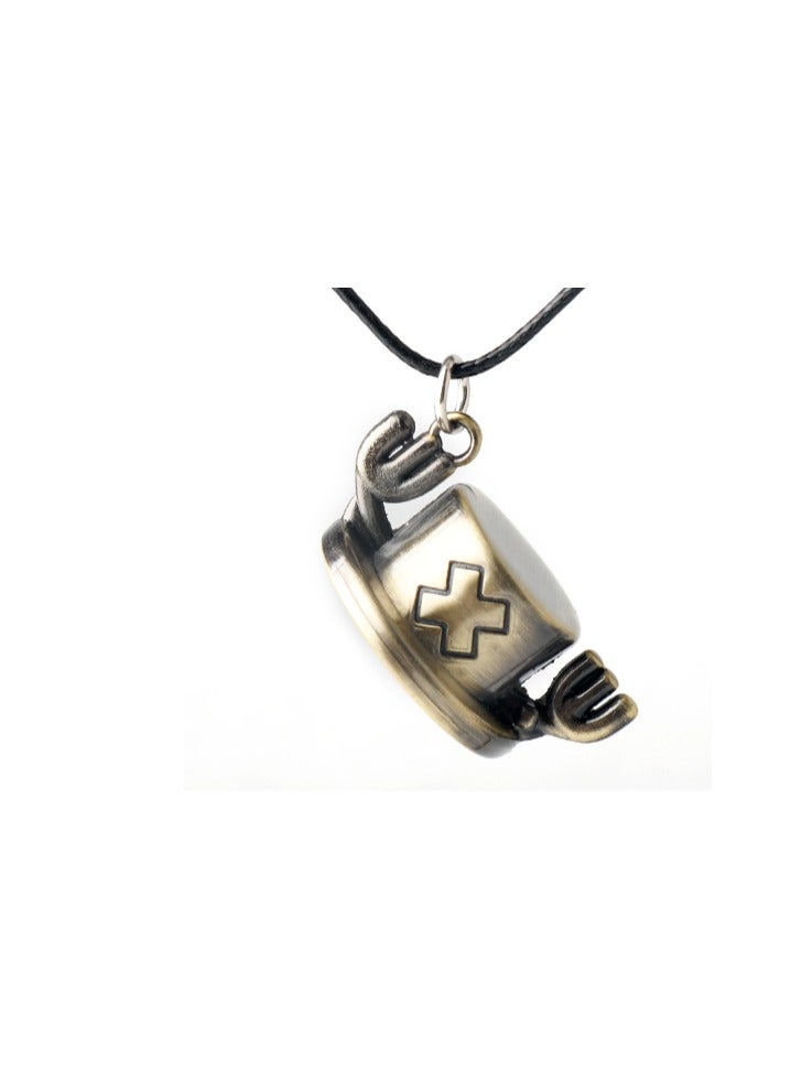 One Piece Necklace Straw Hat Rudder Logo Pendant Necklace