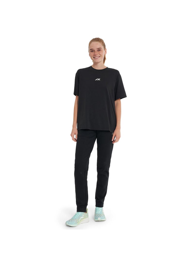 Athlex Women’s Oversized T-Shirt Black (UAE/KSA Alpha S) – Relaxed Fit, All-Day Comfort Tee for Office, Travel, and Everyday Casual Wear - Image 4