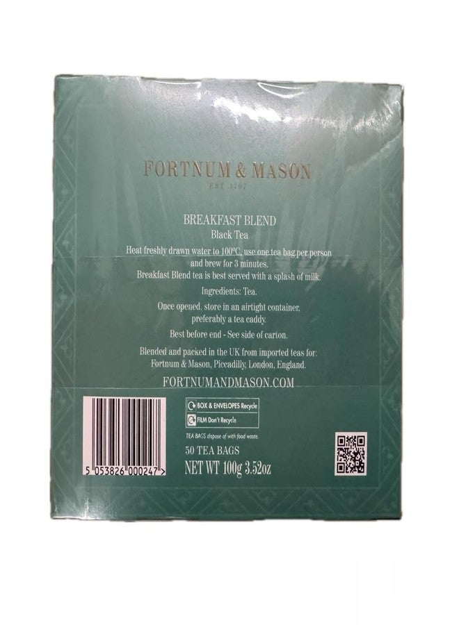 fortnum_mason Fortnum and Mason Breakfast Blend 50 Count Tea Bags (1 Pack) - Image 3