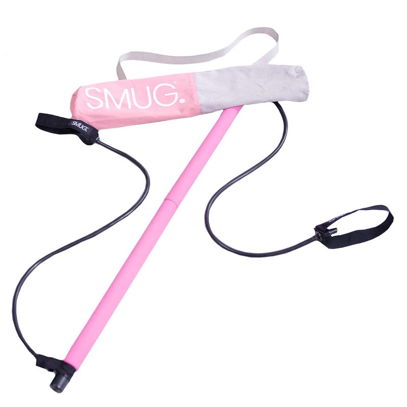 SMUG Active Pilates Bar Kit | Resistance Band Bar Men & Women | Full Body Workout Exercise Bar | Portable & Lightweight Resistance Exercise Stick for Gym & Home | Tone Abs, Upper Body, Legs & Butt - Image 5