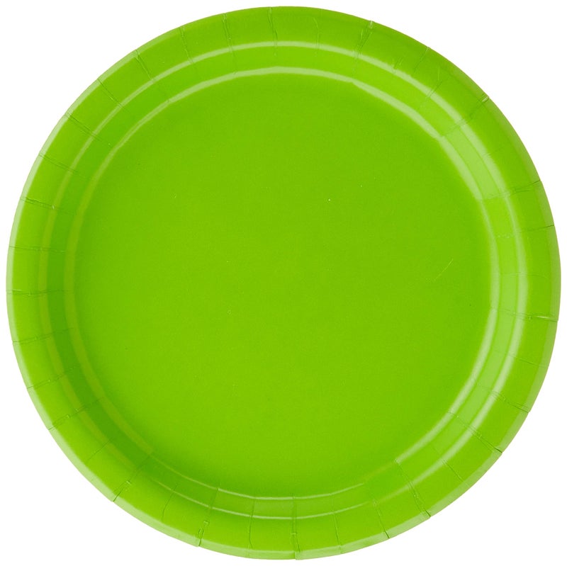 Creative Converting 24 Count Touch of Color Paper Dessert Plates  Fresh Lime - Image 2