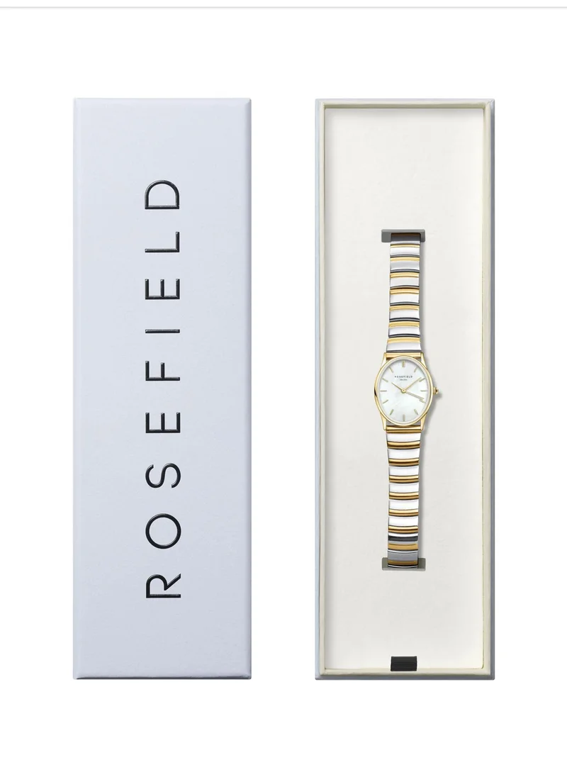 RoseField Rosefield The Oval White MOP Half-Moon Steel Duotone - OVWDSG-OV17