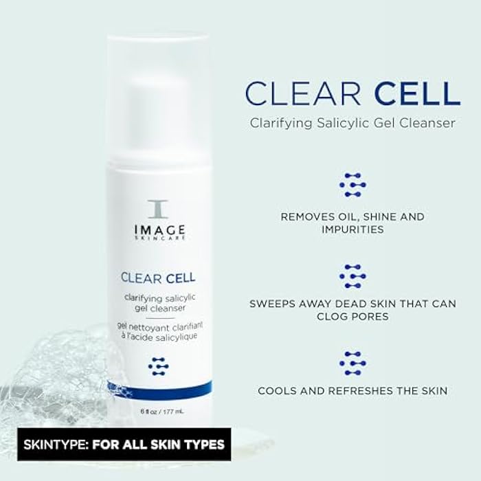 IMAGE Skincare, CLEAR CELL Salicylic Gel Cleanse, Gentle Foaming Face Wash Removes Excess Oil and Shine for Oily Prone Skin - Image 2