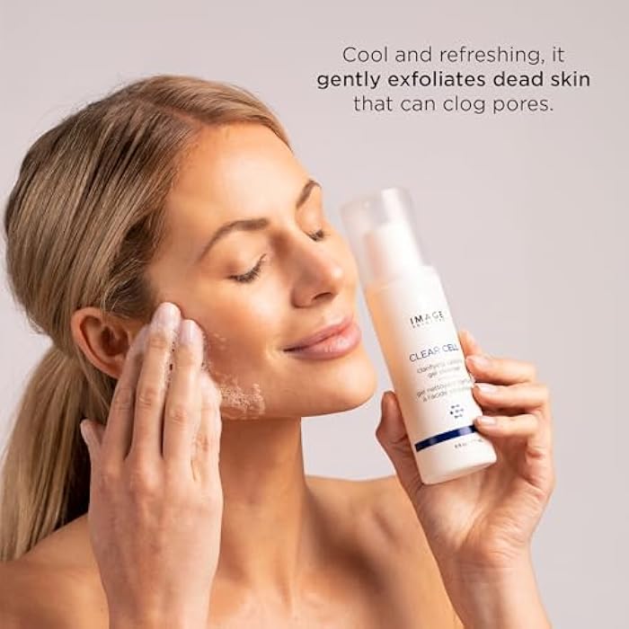 IMAGE Skincare, CLEAR CELL Salicylic Gel Cleanse, Gentle Foaming Face Wash Removes Excess Oil and Shine for Oily Prone Skin - Image 3