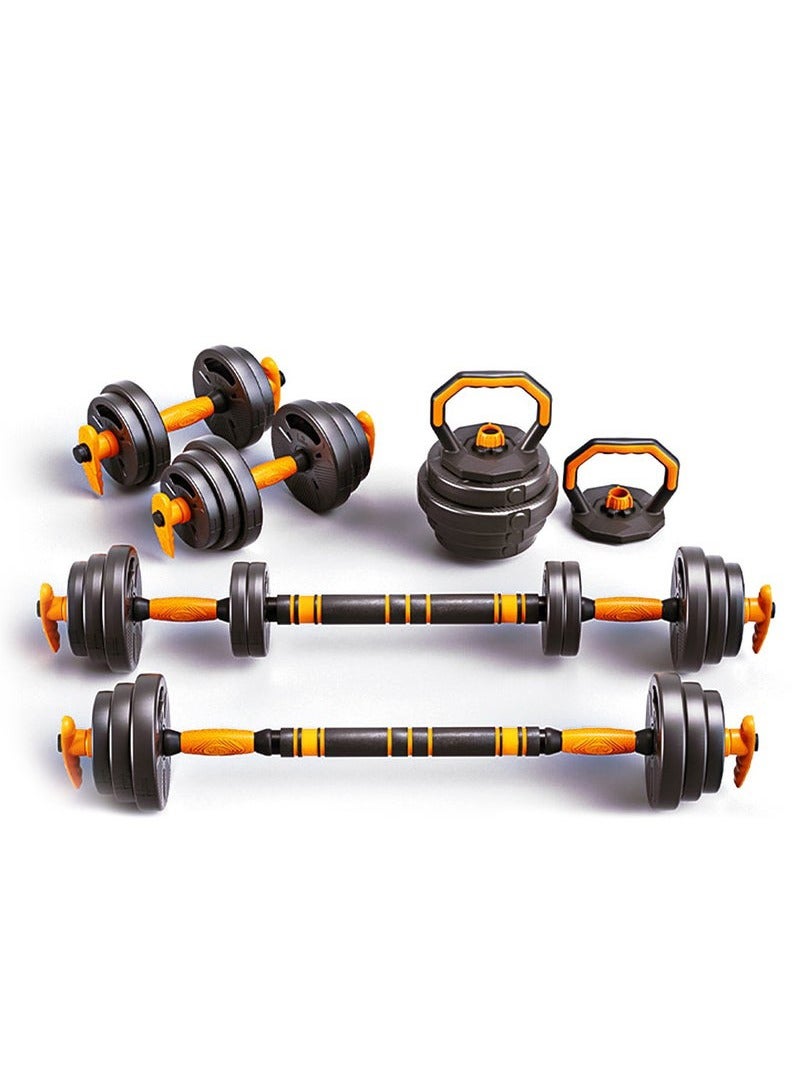 XiuWoo 20KG Adjustable Weight Dumbbell Barbell Kettlebell Set Home Office Fitness Exercise Shaping Suitable For Men Women Teenagers And The Elderly 5 In 1 Multi Functional Set  - Image 1