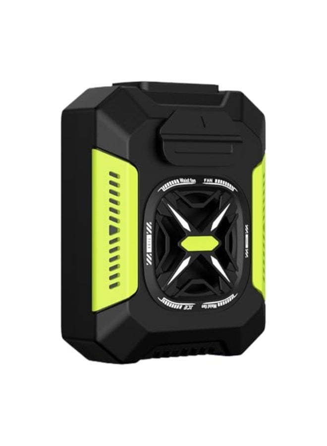 NIBEMINENT Waist Fan - Wearable USB Powered Cooling Gadget, Adjustable 3 Speed Modes | Portable Belt FanCompact 5000mAh Long Lasting Rechargeable Airflow Solution, Ideal for Running, Gardening, or Outdoor - Image 1