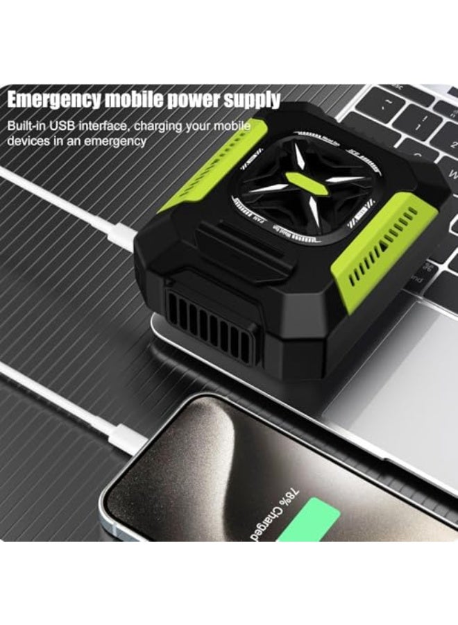 NIBEMINENT Waist Fan - Wearable USB Powered Cooling Gadget, Adjustable 3 Speed Modes | Portable Belt FanCompact 5000mAh Long Lasting Rechargeable Airflow Solution, Ideal for Running, Gardening, or Outdoor - Image 2