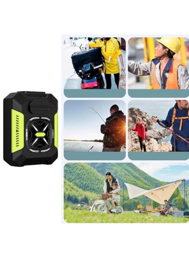NIBEMINENT Waist Fan - Wearable USB Powered Cooling Gadget, Adjustable 3 Speed Modes | Portable Belt FanCompact 5000mAh Long Lasting Rechargeable Airflow Solution, Ideal for Running, Gardening, or Outdoor - Image 5