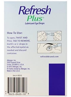 REFRESH Plus Lubricant Eye Drops Moisturizing Relief 0.4 Ml  - Image 5