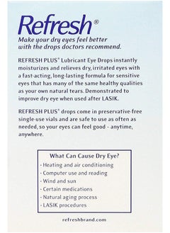 REFRESH Plus Lubricant Eye Drops Moisturizing Relief 0.4 Ml  - Image 3