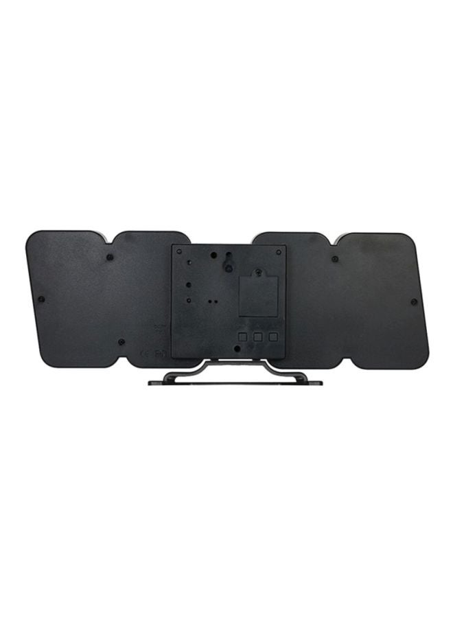 ساعة إنذار LED لاسلكية باللونين الأسود/الأبيض 23.5 × 4 × 9.2 سم - Image 2