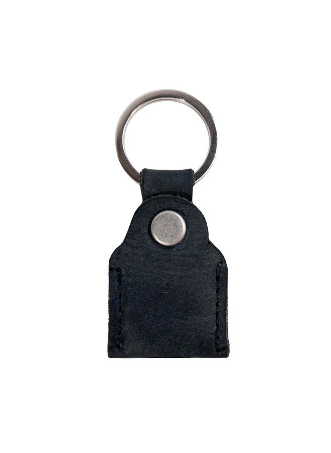 Hide & Drink , Leather Key Holder, Keychain Organizer, Emergency Coin Pouch, Pocket Accessories, Handmade (Charcoal Black)  - Image 3