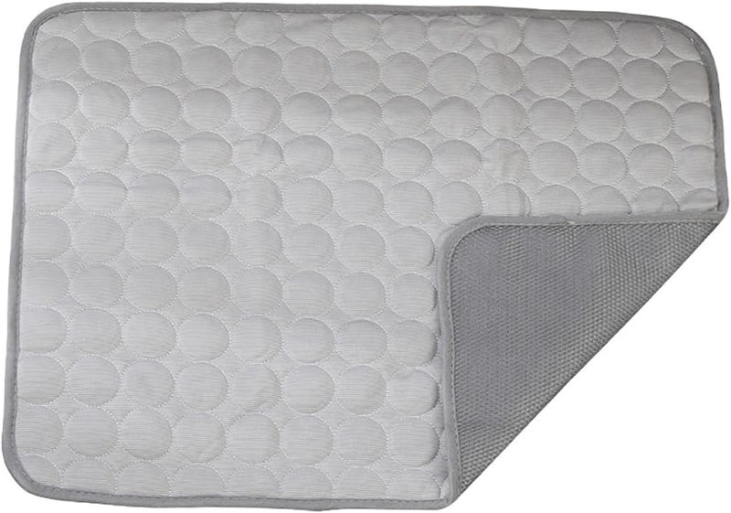 Silk Pet Cooling Pad Breathable Fabric Nonslip Base Dog Bed Mat Resting Cushion for Breeds Home Travel Use Pet Ice Silk Mat - Image 1