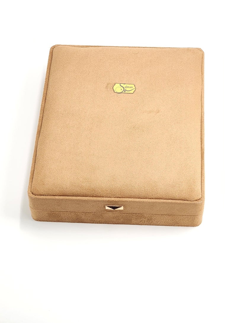 Salman Saffron Super Negin Safron in Velvet Gift Box with prop - Box Size 270x220x52 mm - Image 1