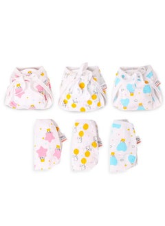 Superbottoms Basic™ Muslin Langot Pack Of 6 | Incredibly Soft And Breathable Langot For Baby | Premium Muslin Fabric (3 Layers) With Gentle Leg Elastics| No Chemicals | Babies Up To 7 Kg (0-9 Months)  - Image 1