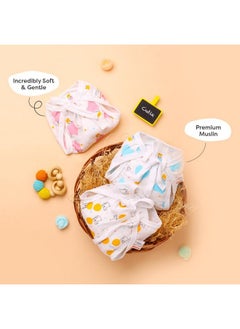 Superbottoms Basic™ Muslin Langot Pack Of 6 | Incredibly Soft And Breathable Langot For Baby | Premium Muslin Fabric (3 Layers) With Gentle Leg Elastics| No Chemicals | Babies Up To 7 Kg (0-9 Months)  - Image 3