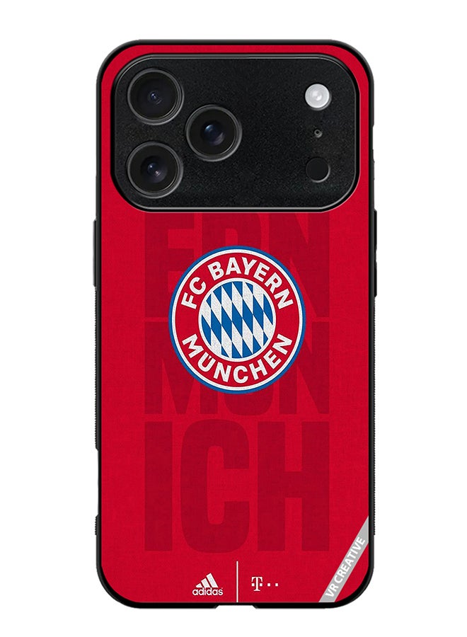 VR CREATIVE Protective Case Cover For Apple iPhone 17 Pro Max Fc Bayern Munich Design Multicolour