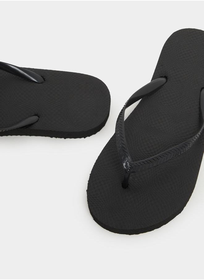 Styli Solid Flip Flops  - Image 3