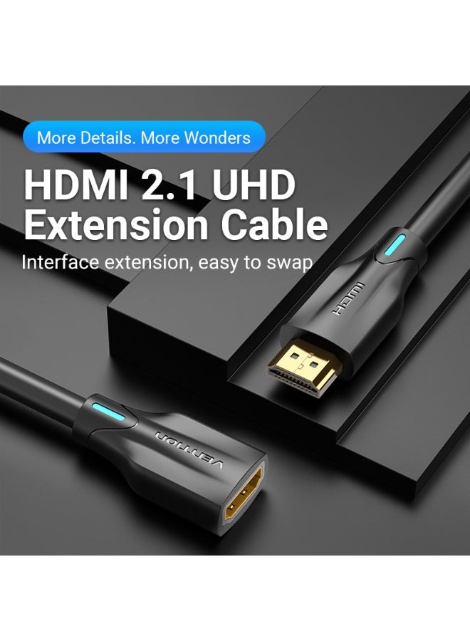 VENTION HDMI2.1 Extension Cable 0.5M Black Model - Image 2