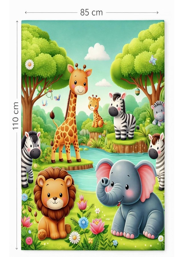 FRIDO Baby Blanket, ABC Animal Print, Cotton, Soft and Skin Friendly, All Season, Multicolor, 85 x 110 CM, 0-4 Years (Green) - Image 5