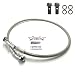 SPNUVR Universal Motorcycle Brake Tubing 2828 Degree Braided Brake Hose Line Steel Brake cable Hydraulic pipe Compatible with motorcycle Universal Racing Cruiser Chopper Dirt Bike 90CM3543 - Image 2