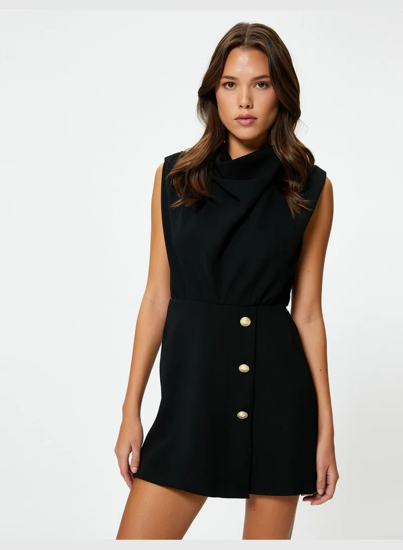 KOTON Buttoned Sleeveless Dress