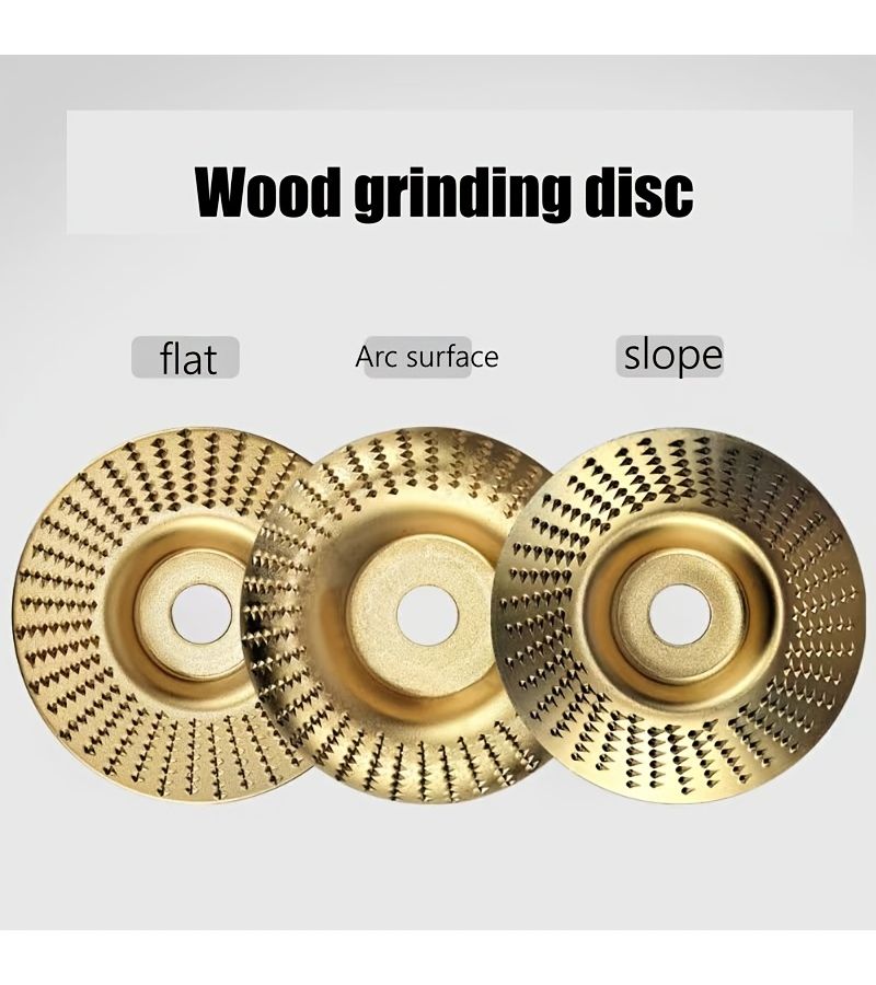 4 Pcs Golden Woodworking Spindle Sander Discs for Heavy Duty Sanding Polishing Carving - Image 2