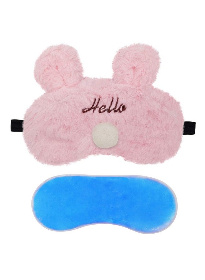 ™ Cute Sleeping Eye Shade Mask Cover For Insomnia Meditation Puffy Eyes And Dark Circles Pink With Gel