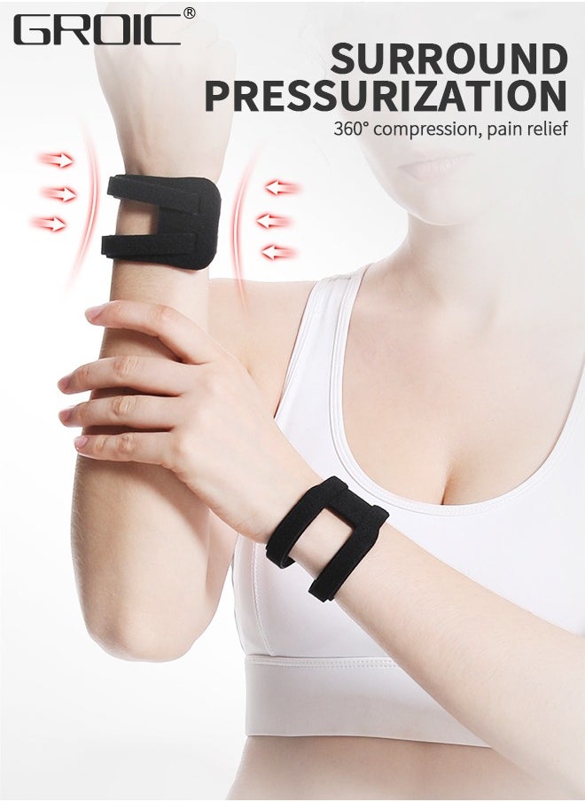 GROIC - Wrist Wrap Compression Wrist Brace For TFCC Tears,Carpal Tunnel Pain & Tendonitis Relief,Adjustable Wrist Brace,Wrist Wraps for Weight Bearing Strain, Exercise - Image 1