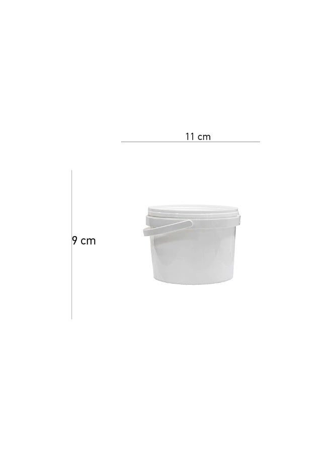 IDEAL PACK دلو برياني بلاستيكي أبيض 500 مل مجموعة 5 قطع - Image 2
