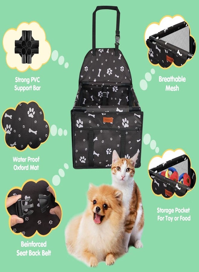 SWIHELP Dog Car Seat Puppy Portable Pet Booster Car Seat with Clip-On Safety Leash and Stable Fram, Anti-Collapse,Perfect for Small Pets - Image 4