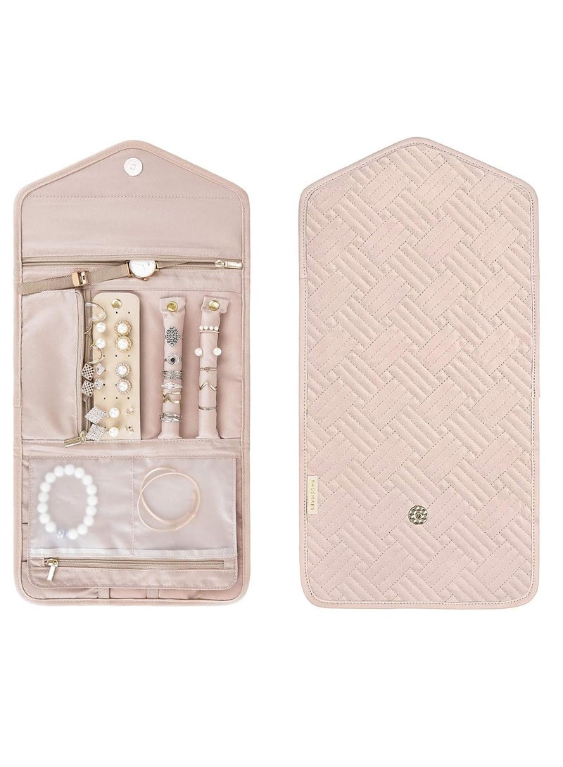 Travel Jewelry Organizer,Jewellery Storage Bag for Multiple Necklaces Rings Bracelets Watch Earings, Portable Practical - Image 2