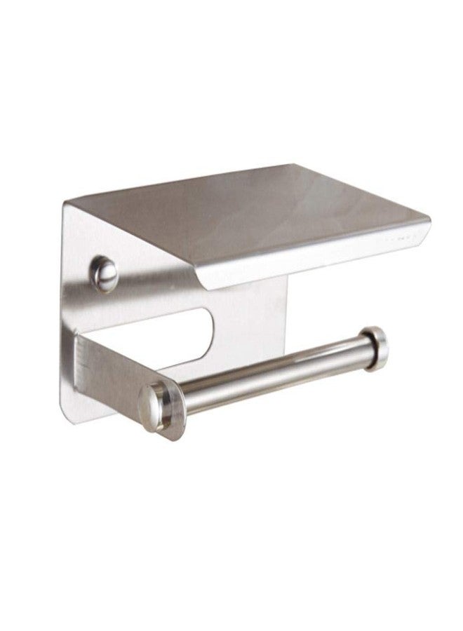 SBD Stainless Steel Bathroom Toilet Tissue Paper Napkin Holder (with Small Steel Stand/Rack Shelf) - Image 5