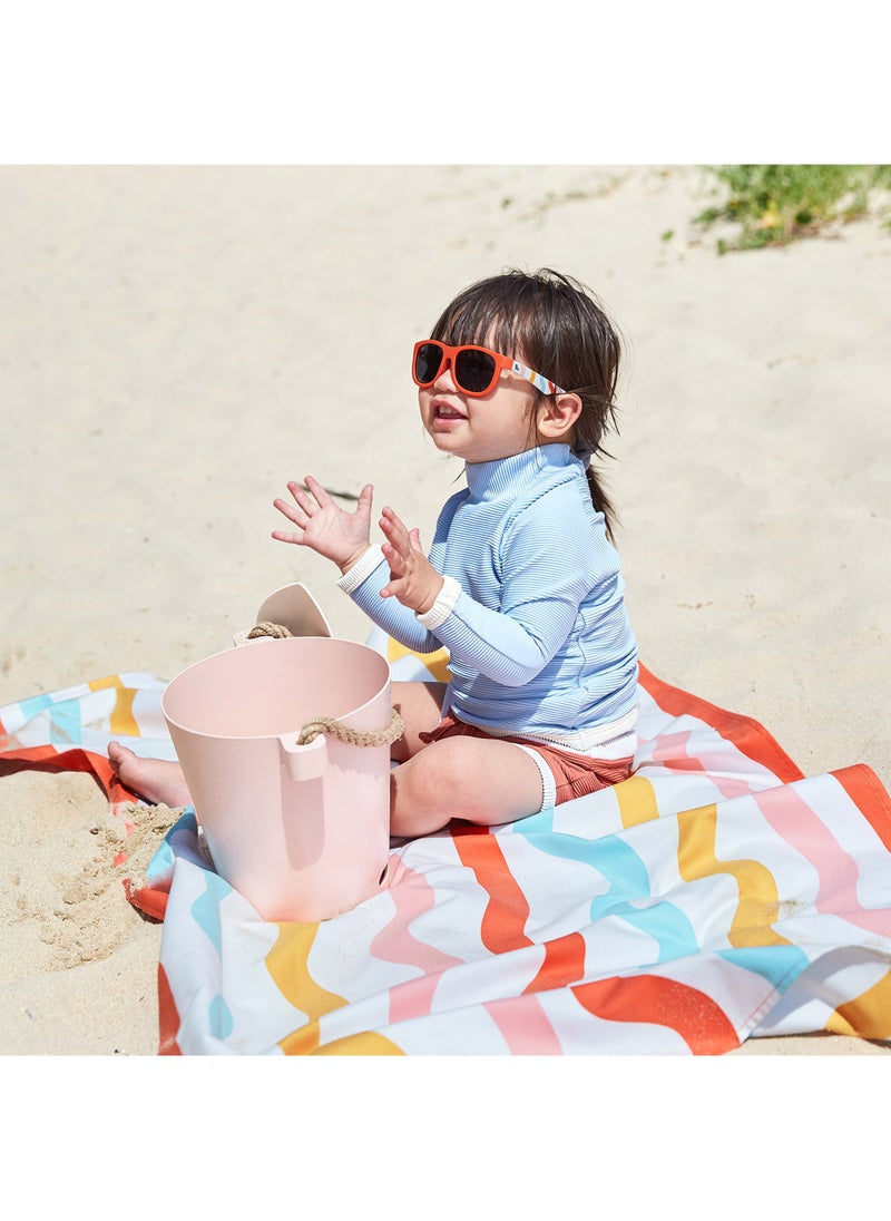 Dock & Bay Dock & Bay Kids Beach Towel, Quick Dry, Sand Free, Compact & Lightweight, 100% Recycled, Medium 130x70cm)  - DOODLE MOOD  - Image 5