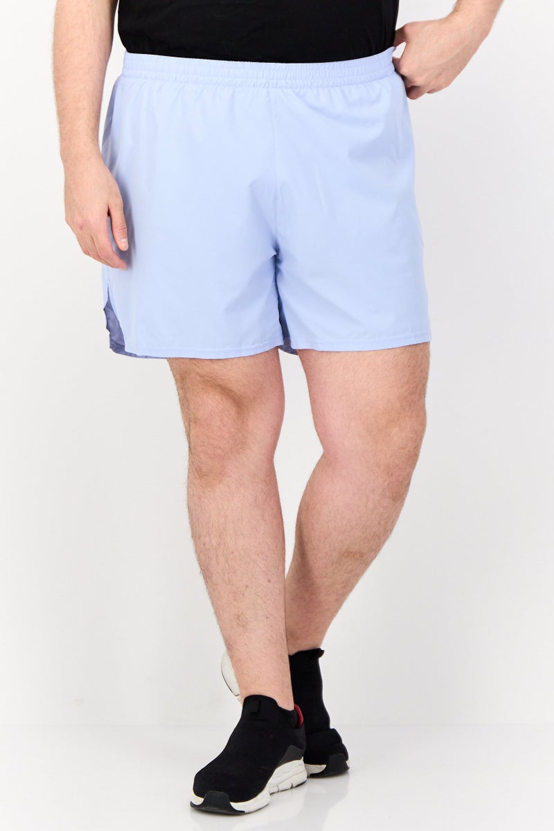 Adidas Men Sportswear Fit 5 Inseam Training Shorts, Light Blue - Image 1
