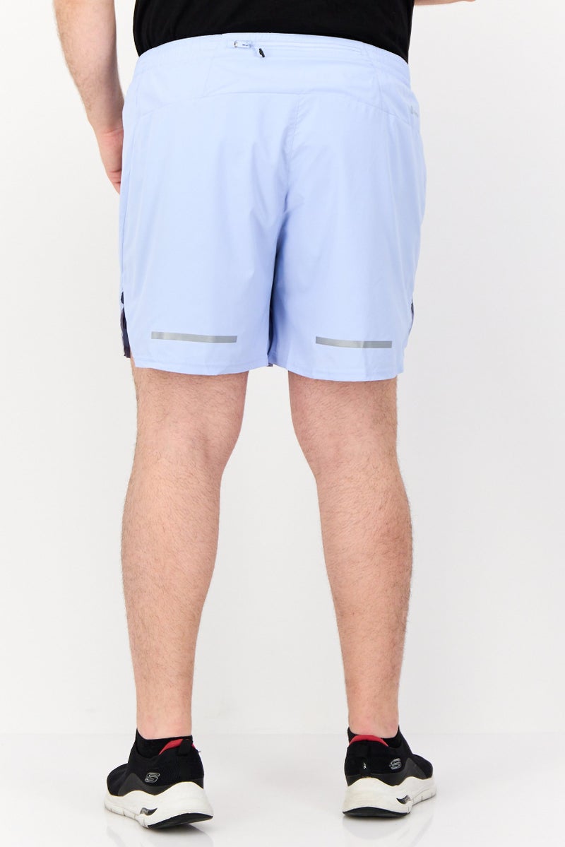 Adidas Men Sportswear Fit 5 Inseam Training Shorts, Light Blue - Image 3