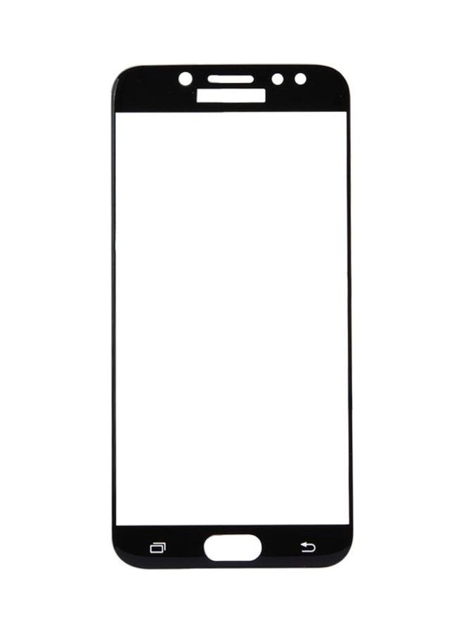 BGM Surface Hardness 3D Curved Silk-Full Tempered Glass Screen Protector For Samsung Galaxy J7 Pro Clear/Black - Image 1