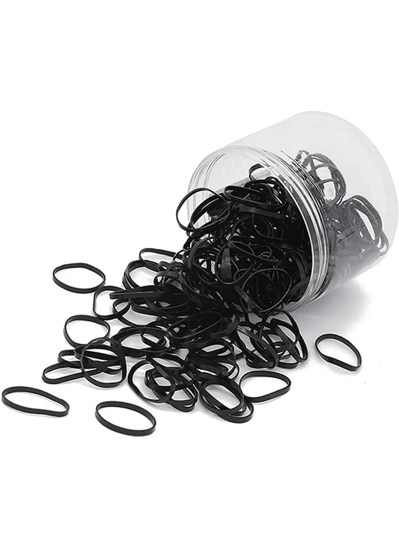 Generic Elastic Hair Bands, 200 PCS Non-Slip Rubber Hair Ties for Girls, Soft Elastic Bands for Kid Hair Braids Hair  - Image 1