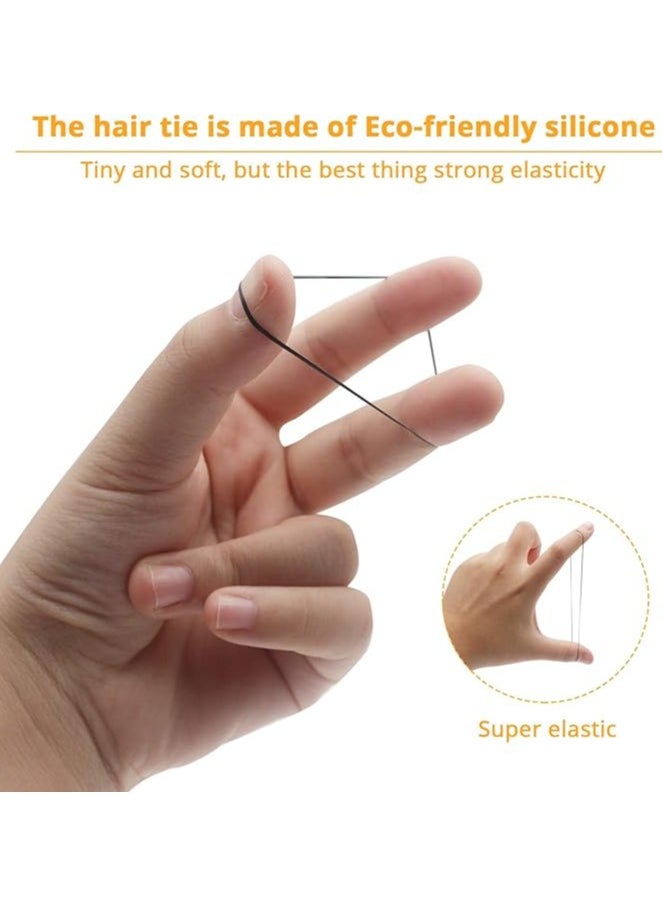 Generic Elastic Hair Bands, 200 PCS Non-Slip Rubber Hair Ties for Girls, Soft Elastic Bands for Kid Hair Braids Hair  - Image 3
