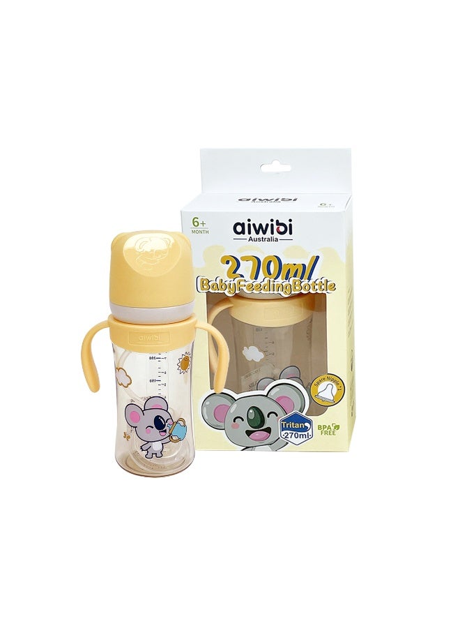 أيويبي زجاجة رضاعة للأطفال من AIWIBI، 270 مل، لون أصفر - Image 4